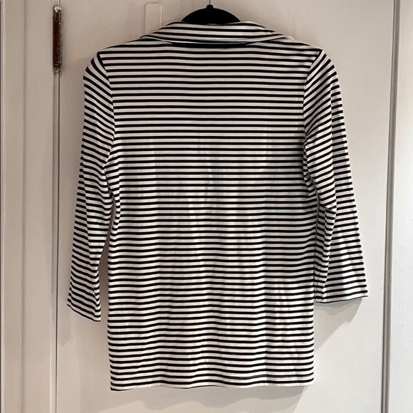 🍒 Multi-Color Abstract Top w/ Black & White Stripes !!! - Picture 4 of 5